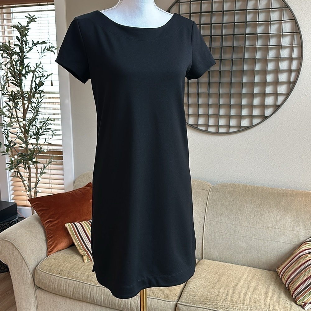 Lou & Grey short sleeve mini shift dress SZ S